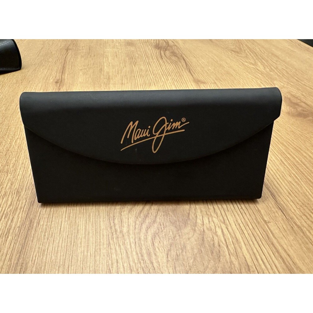 Maui Jim Tri-Fold Sunglasses Case Only - Black Triangle Magnetic Semi-Hard